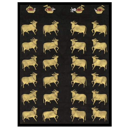 Capture the serene beauty of Indian tradition with this captivating Pichwai art piece, featuring for living-space
