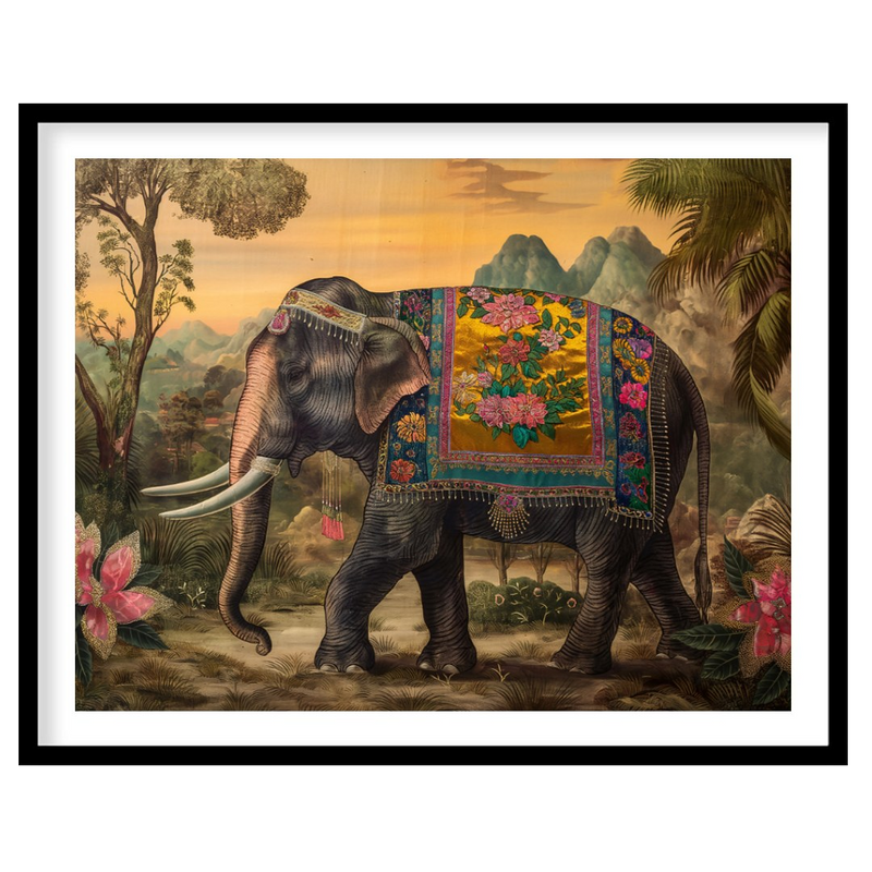 Golden Flora Elephant