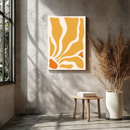 Elevate your space with the Golden Flow Abstract Canvas, a captivating piece that embodies the for Entrance