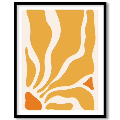 Elevate your space with the Golden Flow Abstract Canvas, a captivating piece that embodies the for kitchen