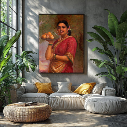 Immerse yourself in the timeless beauty of this exquisite painting, capturing the graceful elegance for Balcony