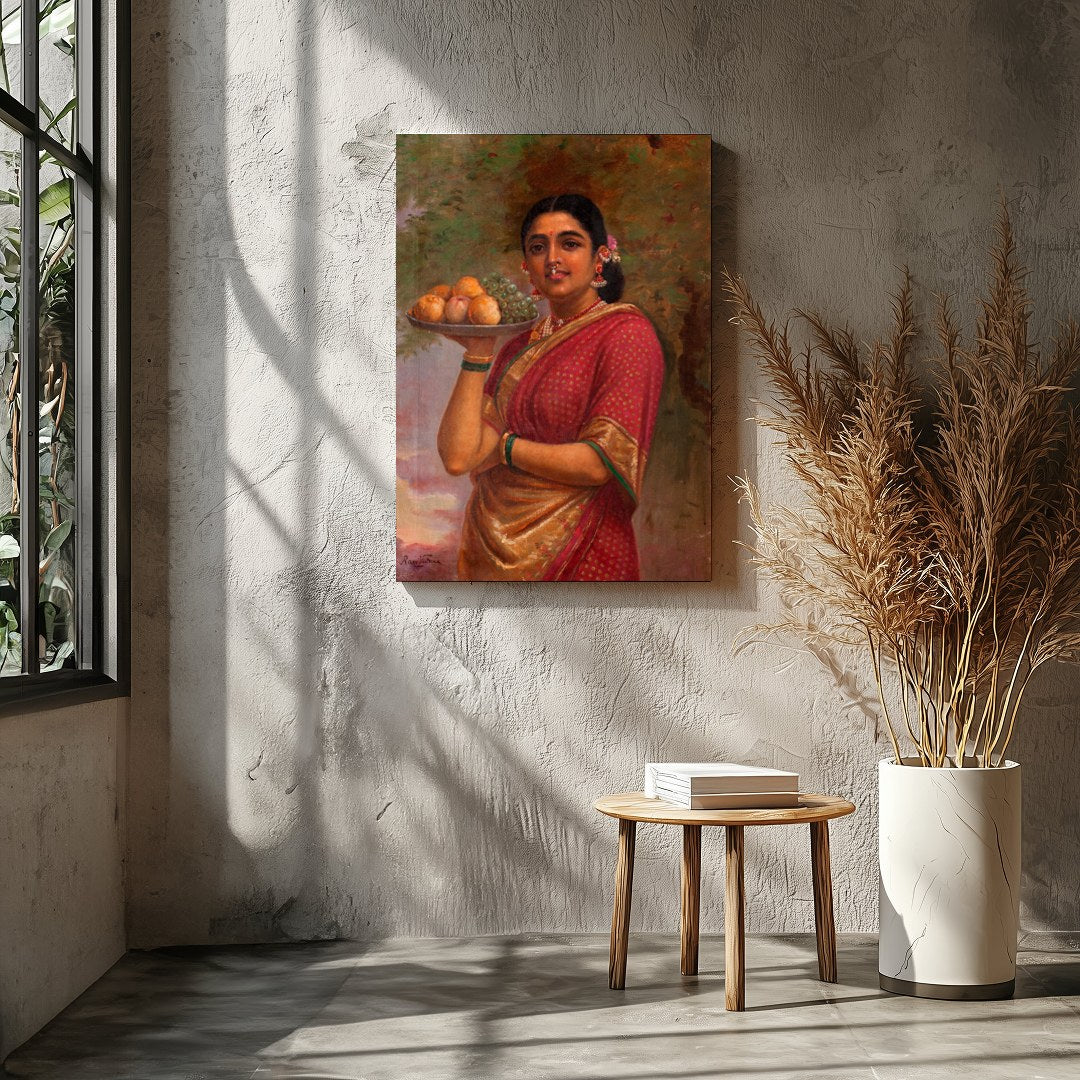 Immerse yourself in the timeless beauty of this exquisite painting, capturing the graceful elegance for Entrance