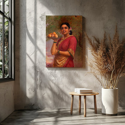 Immerse yourself in the timeless beauty of this exquisite painting, capturing the graceful elegance for Entrance