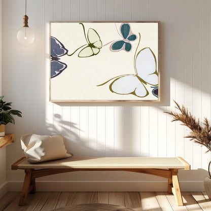 Add a touch of serenity to your space with this minimalist butterfly artwork. Featuring a symphony for Hallway