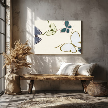 Add a touch of serenity to your space with this minimalist butterfly artwork. Featuring a symphony for Veranda