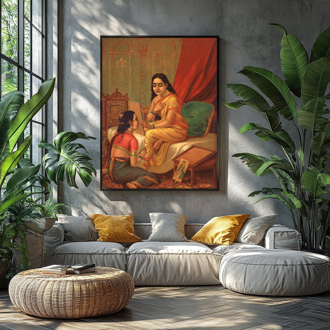 Immerse yourself in the opulent world of Rajasthani royalty with this captivating artwork. for Balcony