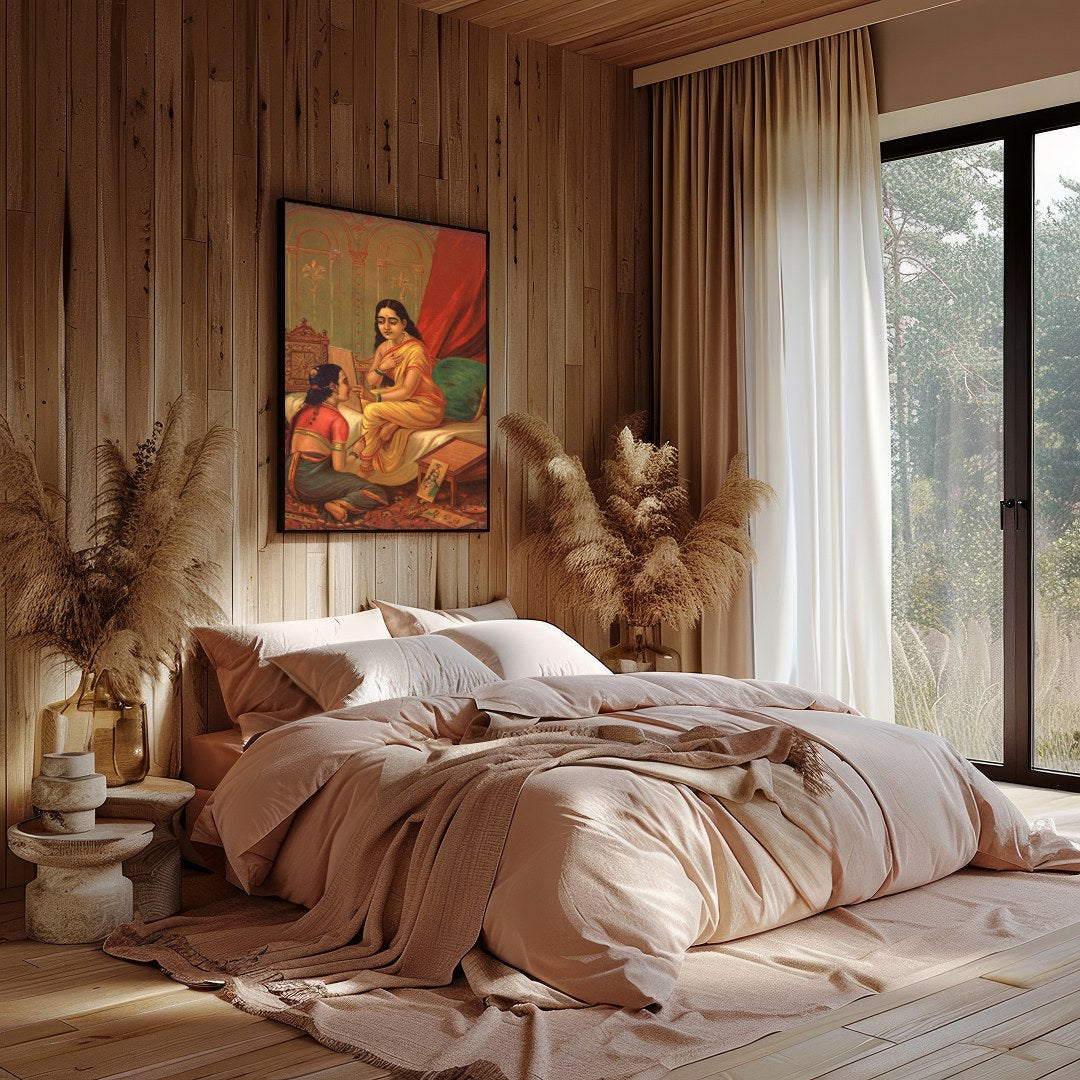 Immerse yourself in the opulent world of Rajasthani royalty with this captivating artwork. for Bedroom