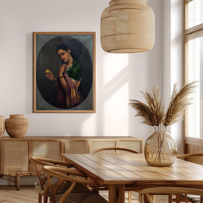 This exquisite portrait captures the timeless beauty and grace of a traditional figure, adorned in for Extra Kitchen