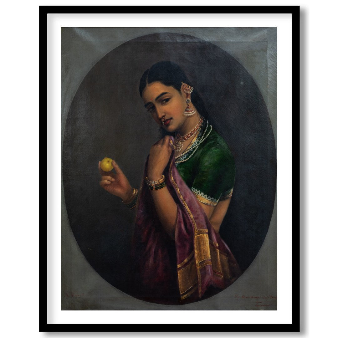 This exquisite portrait captures the timeless beauty and grace of a traditional figure, adorned in for house