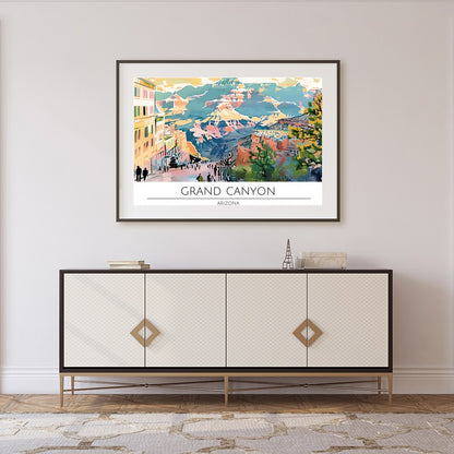 Immerse yourself in the vibrant hues and sweeping vistas of the Grand Canyon with this captivating for Foyer