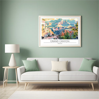 Immerse yourself in the vibrant hues and sweeping vistas of the Grand Canyon with this captivating for Hall