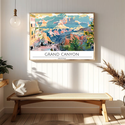 Immerse yourself in the vibrant hues and sweeping vistas of the Grand Canyon with this captivating for Hallway