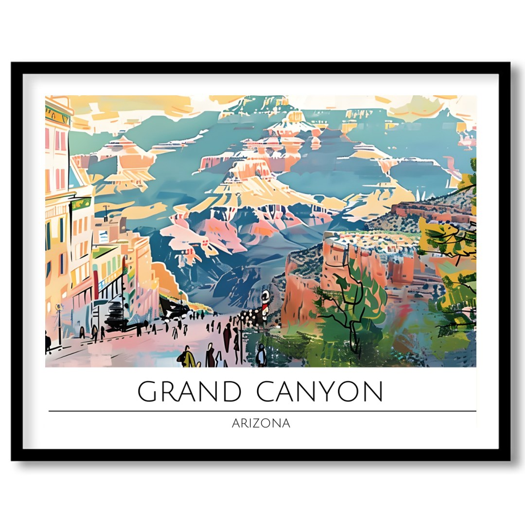 Immerse yourself in the vibrant hues and sweeping vistas of the Grand Canyon with this captivating for interior