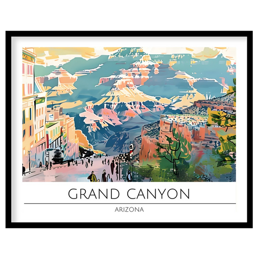 Immerse yourself in the vibrant hues and sweeping vistas of the Grand Canyon with this captivating for interior