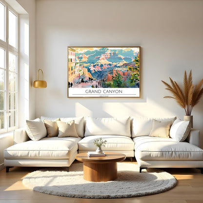 Immerse yourself in the vibrant hues and sweeping vistas of the Grand Canyon with this captivating for Living Room