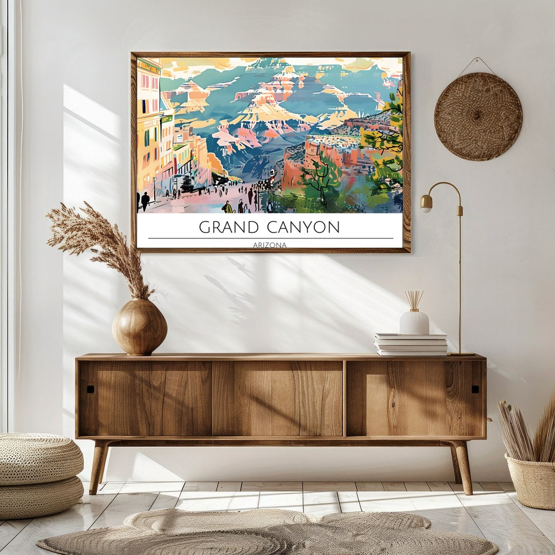 Immerse yourself in the vibrant hues and sweeping vistas of the Grand Canyon with this captivating for Sitting Area