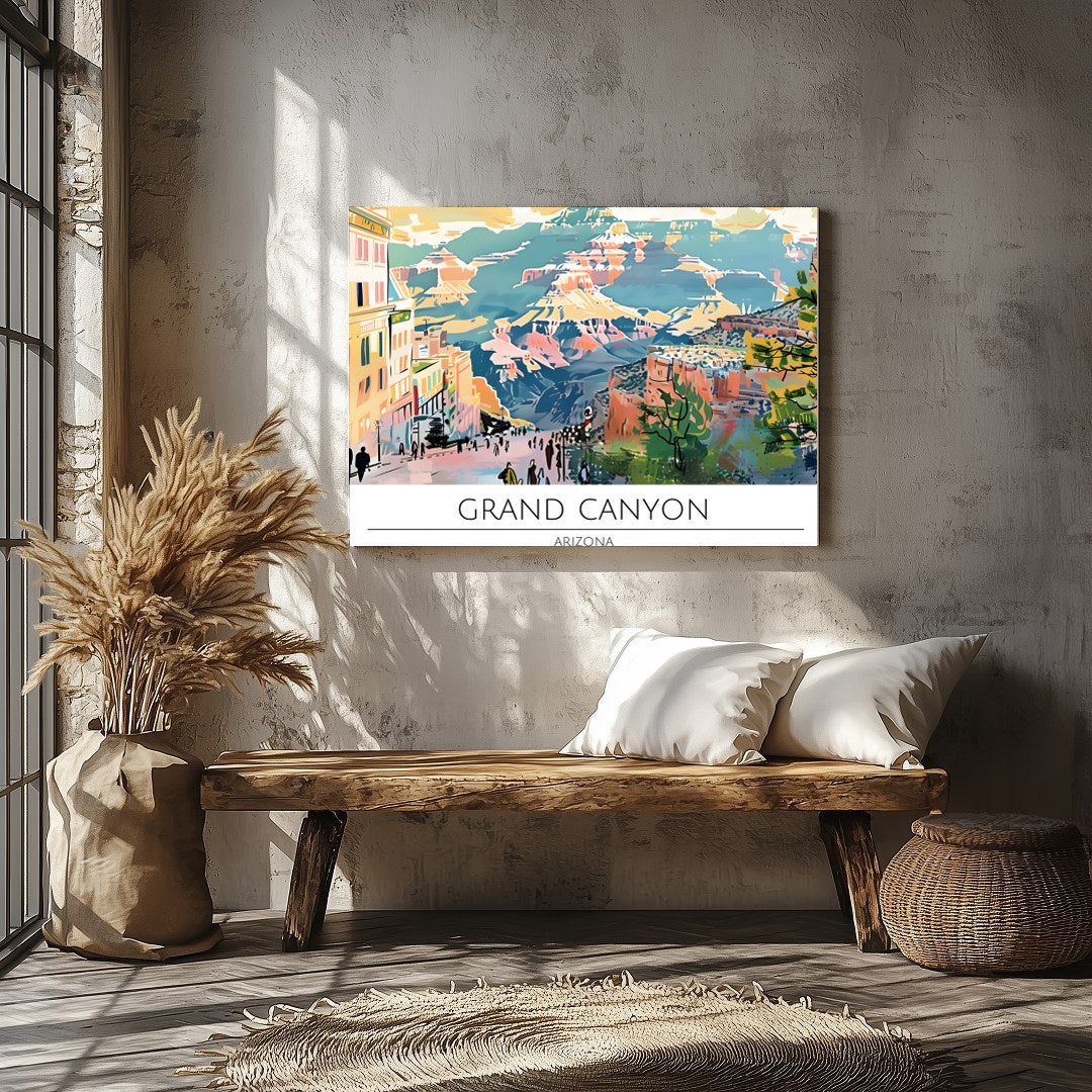 Immerse yourself in the vibrant hues and sweeping vistas of the Grand Canyon with this captivating for Veranda