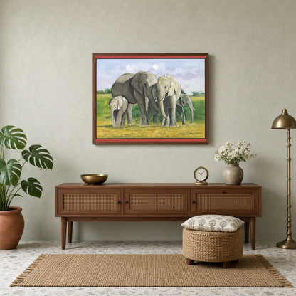 Celebrate the beauty of Indian wildlife with this exquisite fine art print, capturing a serene for Entrance