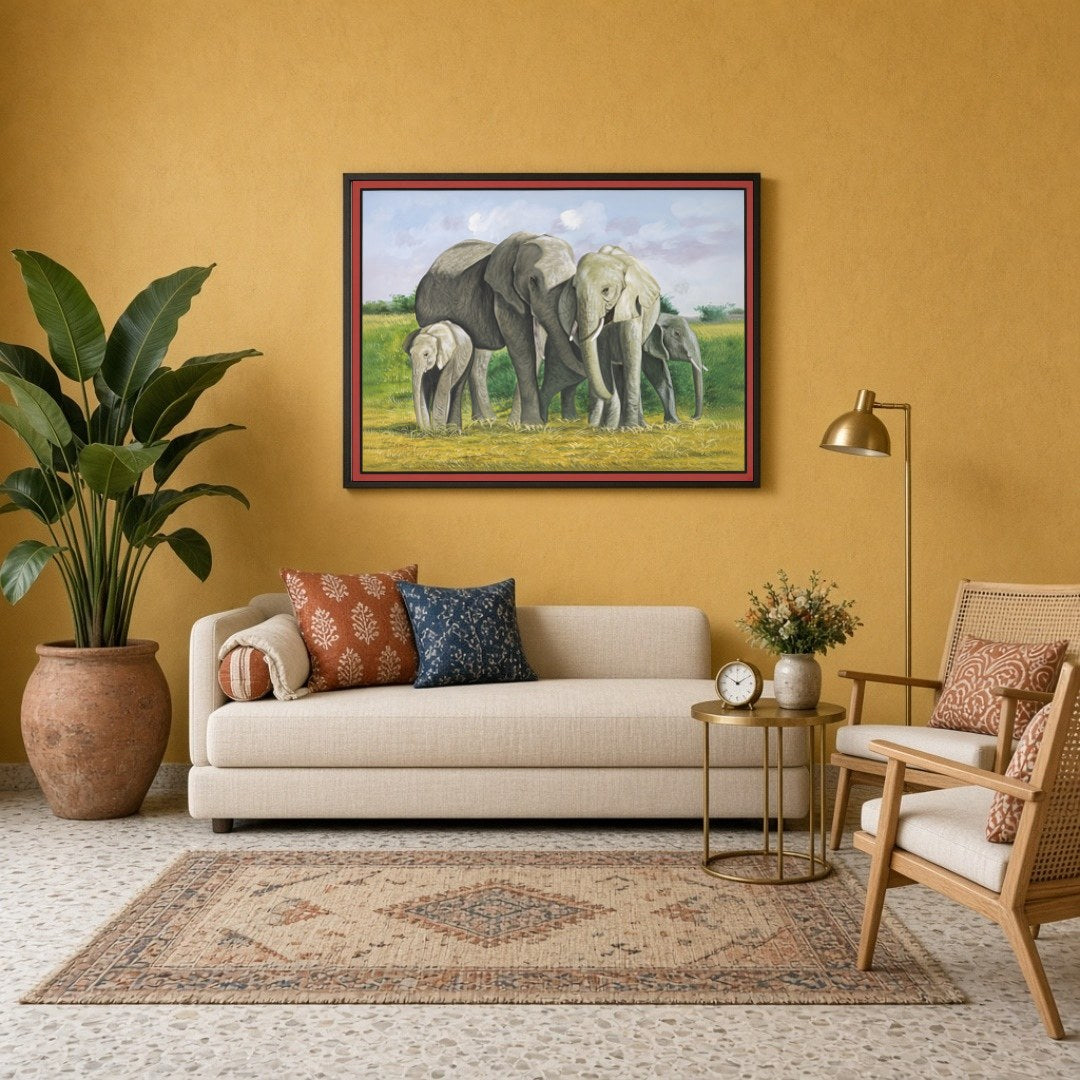 Celebrate the beauty of Indian wildlife with this exquisite fine art print, capturing a serene for Sitting Lounge