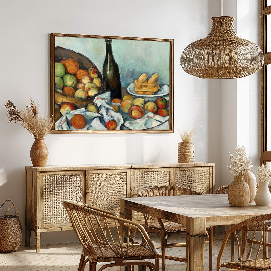Immerse yourself in the timeless elegance of 'Harvest Harmony', a captivating still life that for Dining