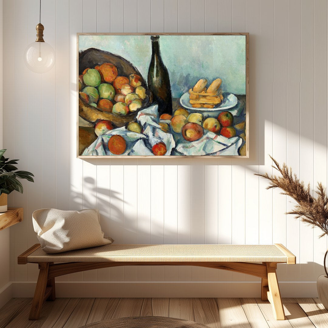 Immerse yourself in the timeless elegance of 'Harvest Harmony', a captivating still life that for Hallway