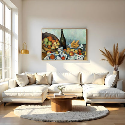 Immerse yourself in the timeless elegance of 'Harvest Harmony', a captivating still life that for Living Room