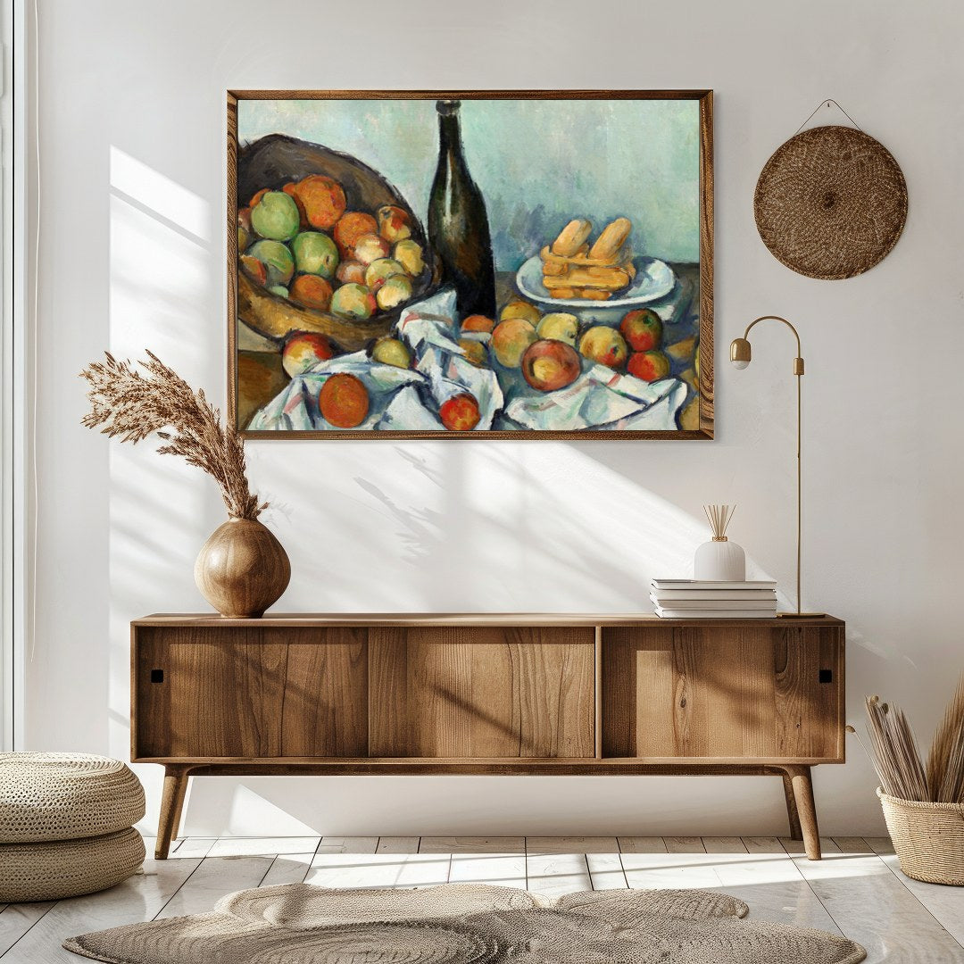 Immerse yourself in the timeless elegance of 'Harvest Harmony', a captivating still life that for Sitting Area