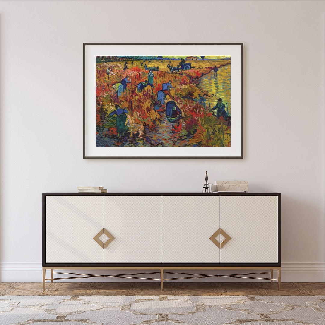 Immerse yourself in the tranquil beauty of harvest time with this remarkable piece. The vibrant for Foyer