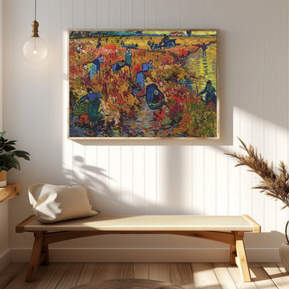 Immerse yourself in the tranquil beauty of harvest time with this remarkable piece. The vibrant for Hallway