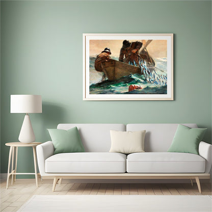 Dive into the tumultuous beauty of the ocean with 'Haul of the Sea: A Fisherman's Journey.' This for Hall