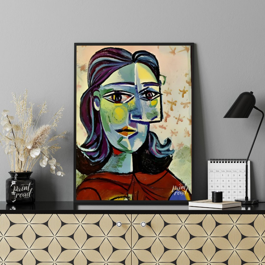 “Head of a Woman” by Pablo Picasso is a powerful and characteristic example of his Cubist portraitu… for office