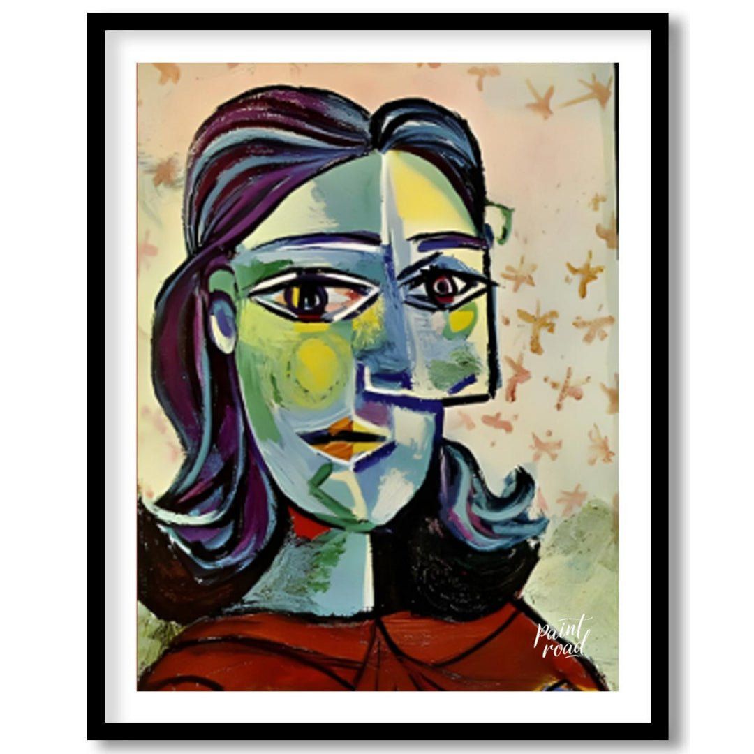“Head of a Woman” by Pablo Picasso is a powerful and characteristic example of his Cubist portraitu… for place