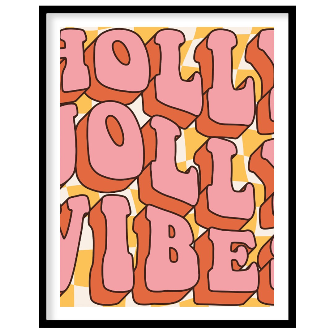 This cheerful and festive art print radiates positive energy with its bold, bubbly typography spell… for lovely house