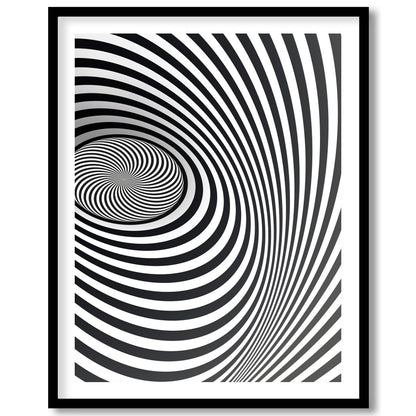Dive into the mesmerizing world of optical illusions with this captivating spiral artwork. Perfect for bedroom