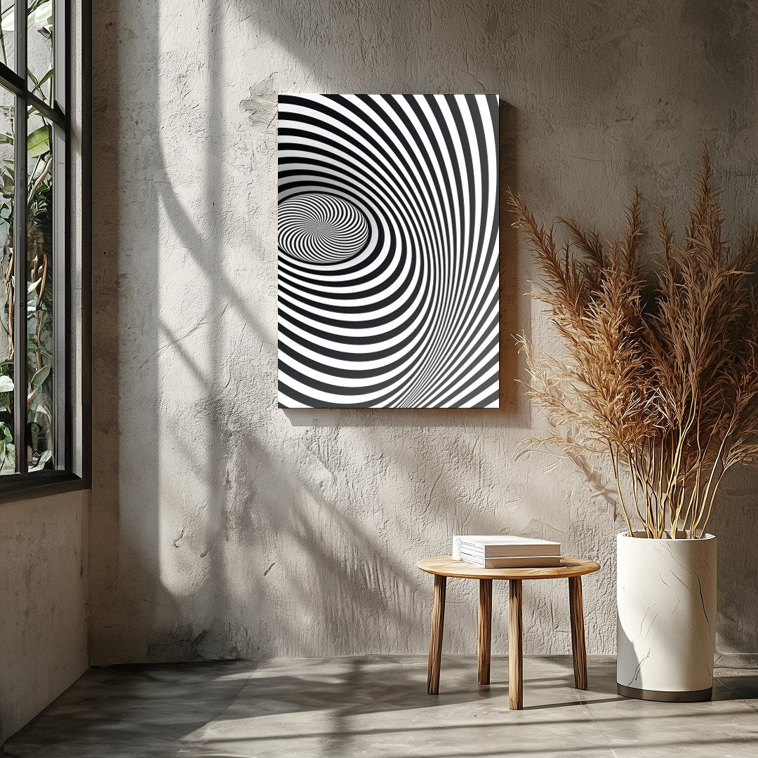 Dive into the mesmerizing world of optical illusions with this captivating spiral artwork. Perfect for Entrance