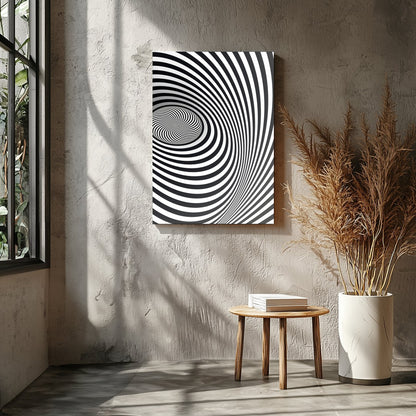 Dive into the mesmerizing world of optical illusions with this captivating spiral artwork. Perfect for Entrance