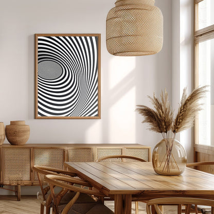 Dive into the mesmerizing world of optical illusions with this captivating spiral artwork. Perfect for Extra Kitchen
