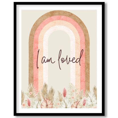This heartwarming and serene watercolor illustration features a beautiful arched rainbow in soft, e… for abode