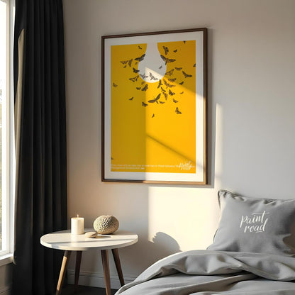 This text-based poster features a quote by Brooks Atkinson: "Every man with an idea has at least tw… for bedroom