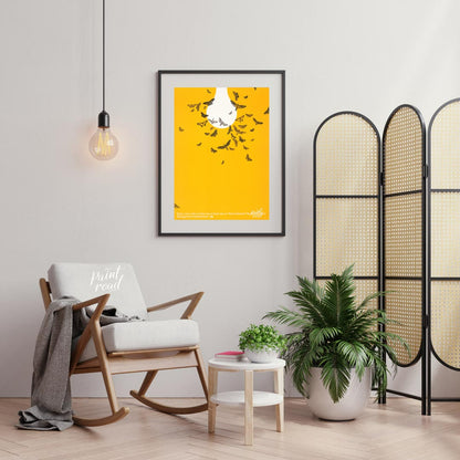 This text-based poster features a quote by Brooks Atkinson: "Every man with an idea has at least tw… for living room