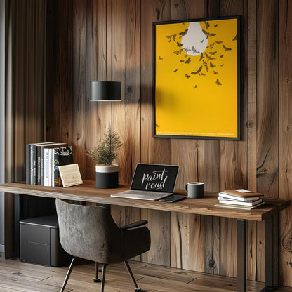This text-based poster features a quote by Brooks Atkinson: "Every man with an idea has at least tw… for office