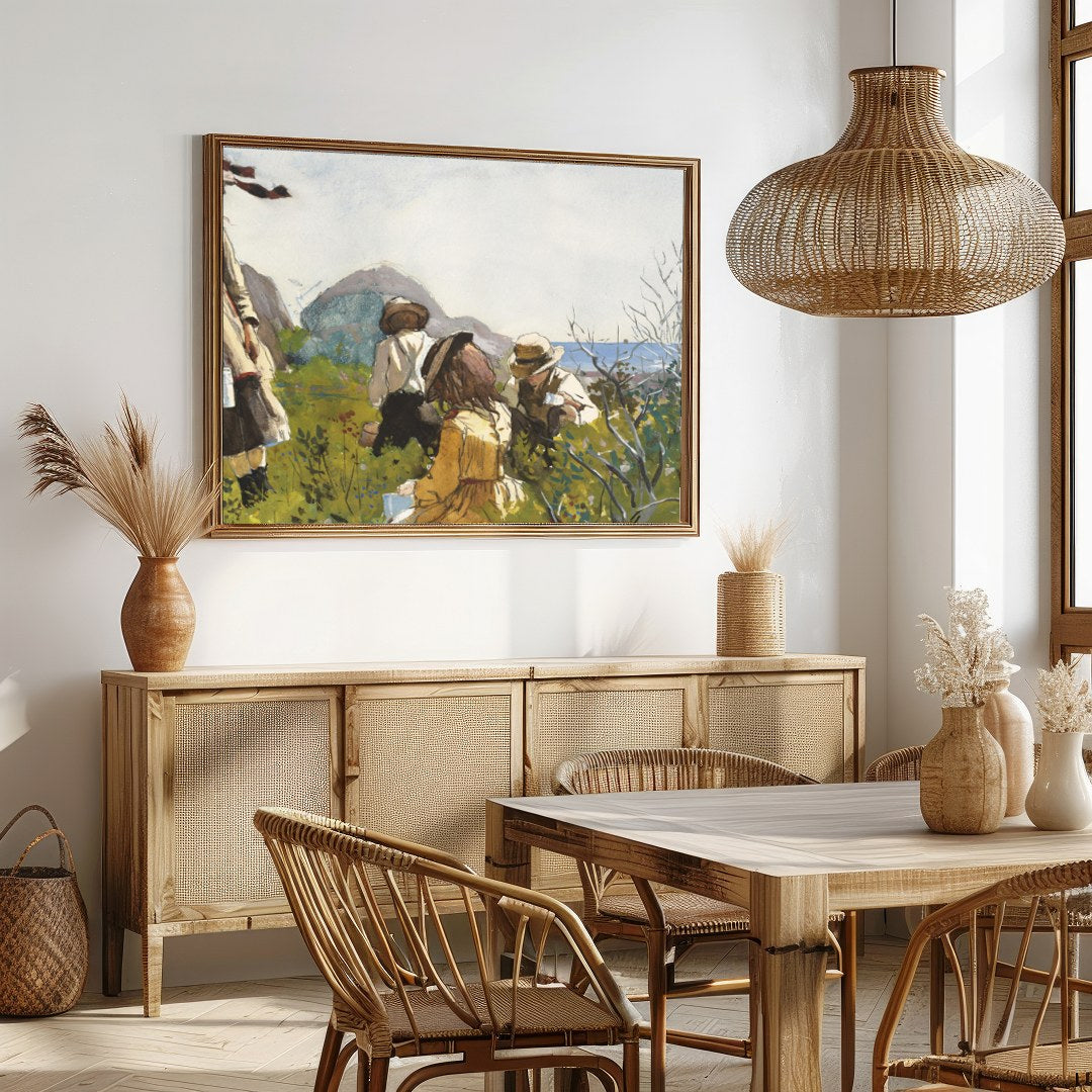 Immerse yourself in the tranquil beauty of nature with this exquisite watercolor piece, where for Dining
