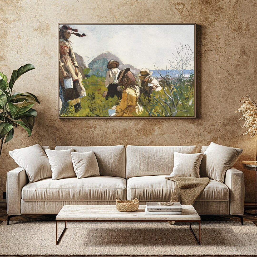 Immerse yourself in the tranquil beauty of nature with this exquisite watercolor piece, where for Family Room