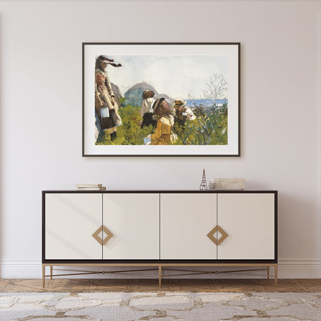 Immerse yourself in the tranquil beauty of nature with this exquisite watercolor piece, where for Foyer