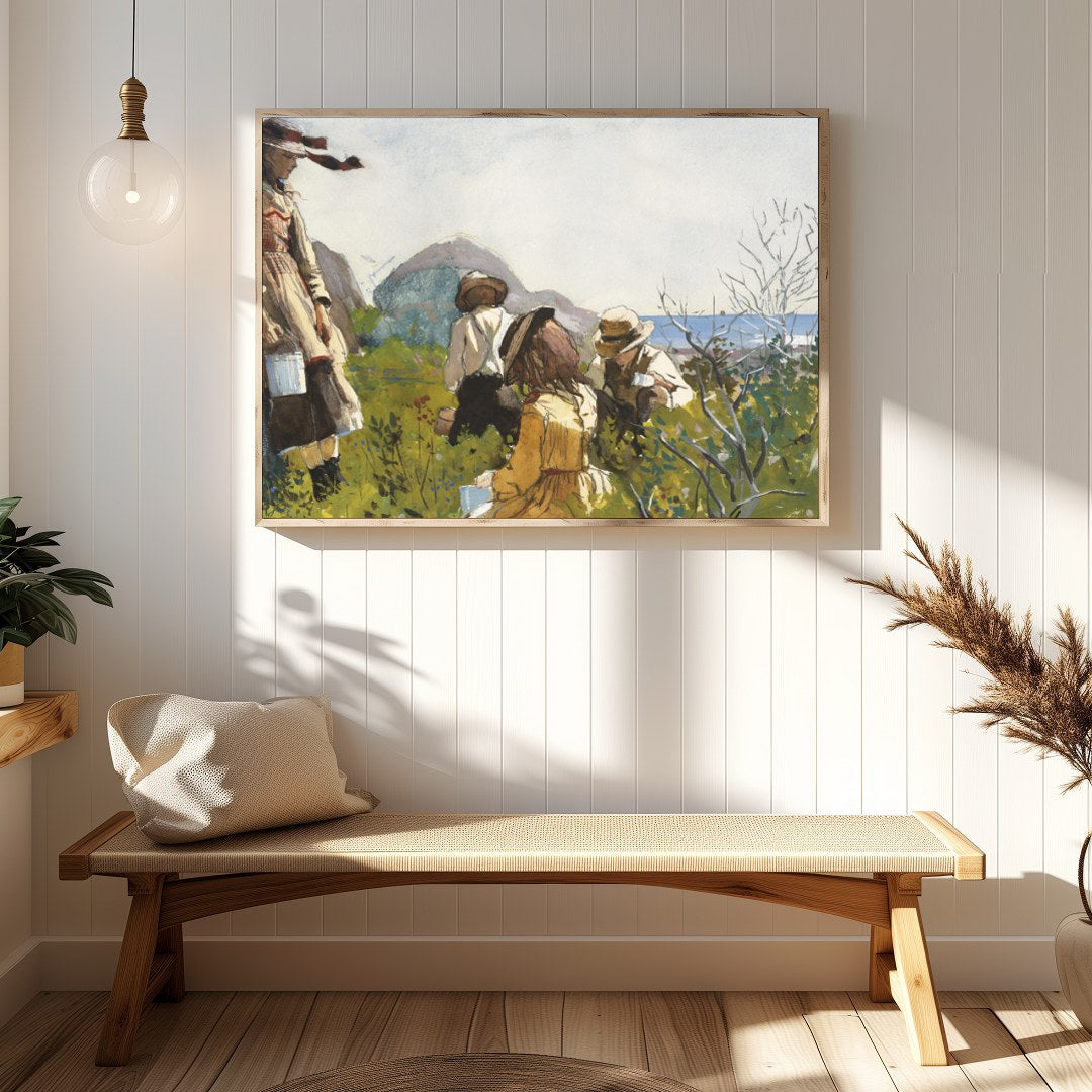 Immerse yourself in the tranquil beauty of nature with this exquisite watercolor piece, where for Hallway