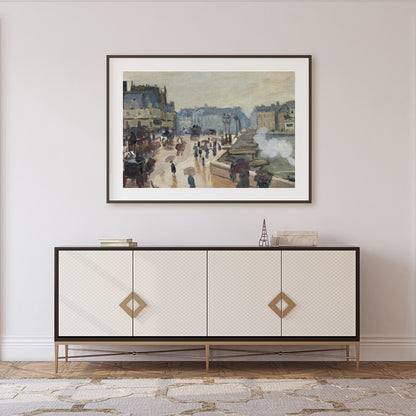 Capture the essence of urban life with this enchanting impressionist cityscape. The subtle play of for Foyer