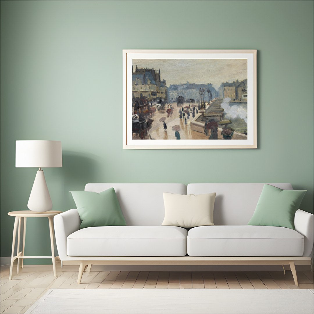Capture the essence of urban life with this enchanting impressionist cityscape. The subtle play of for Hall