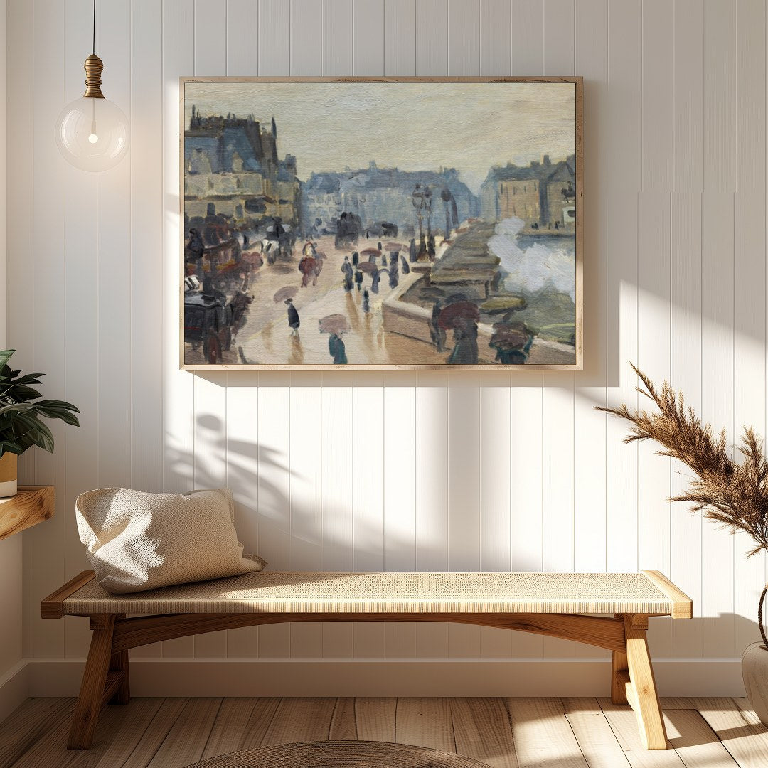 Capture the essence of urban life with this enchanting impressionist cityscape. The subtle play of for Hallway