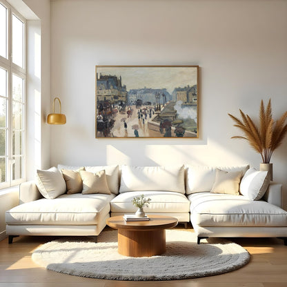 Capture the essence of urban life with this enchanting impressionist cityscape. The subtle play of for Living Room