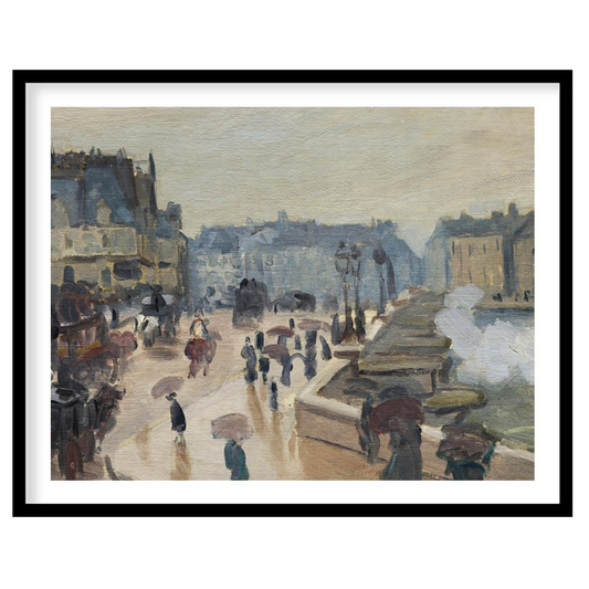 Capture the essence of urban life with this enchanting impressionist cityscape. The subtle play of for retreat